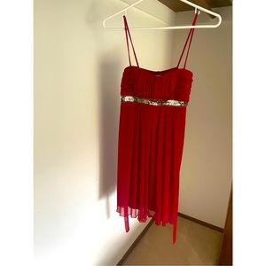 Sparkling Red Mini Dress (dinner dress)